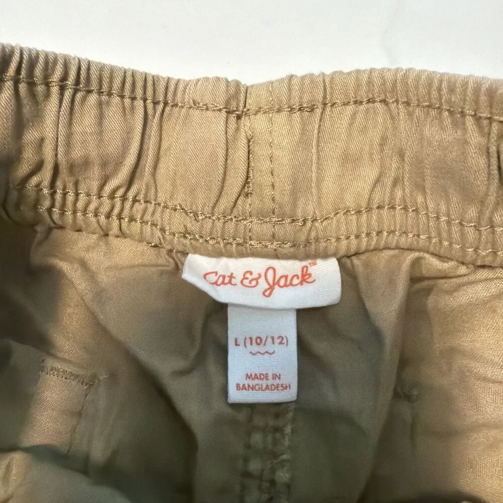 Boys' Playwear 'at the Knee' Pull-on Shorts - Cat & Jack™ Dark Khaki L